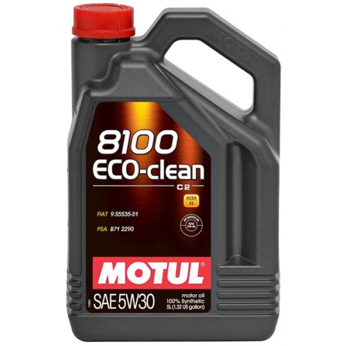 Масло моторное MOTUL 8100 Eco-clean 5W30 C2 / SN