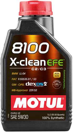 Масло моторное MOTUL 8100 X-clean + EFE 0W30 С3